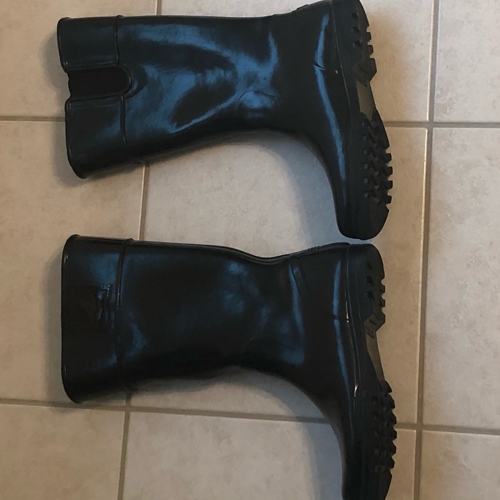 Authentic Sperry Top Sider Tall Rain Boot, Size 10 - image 2